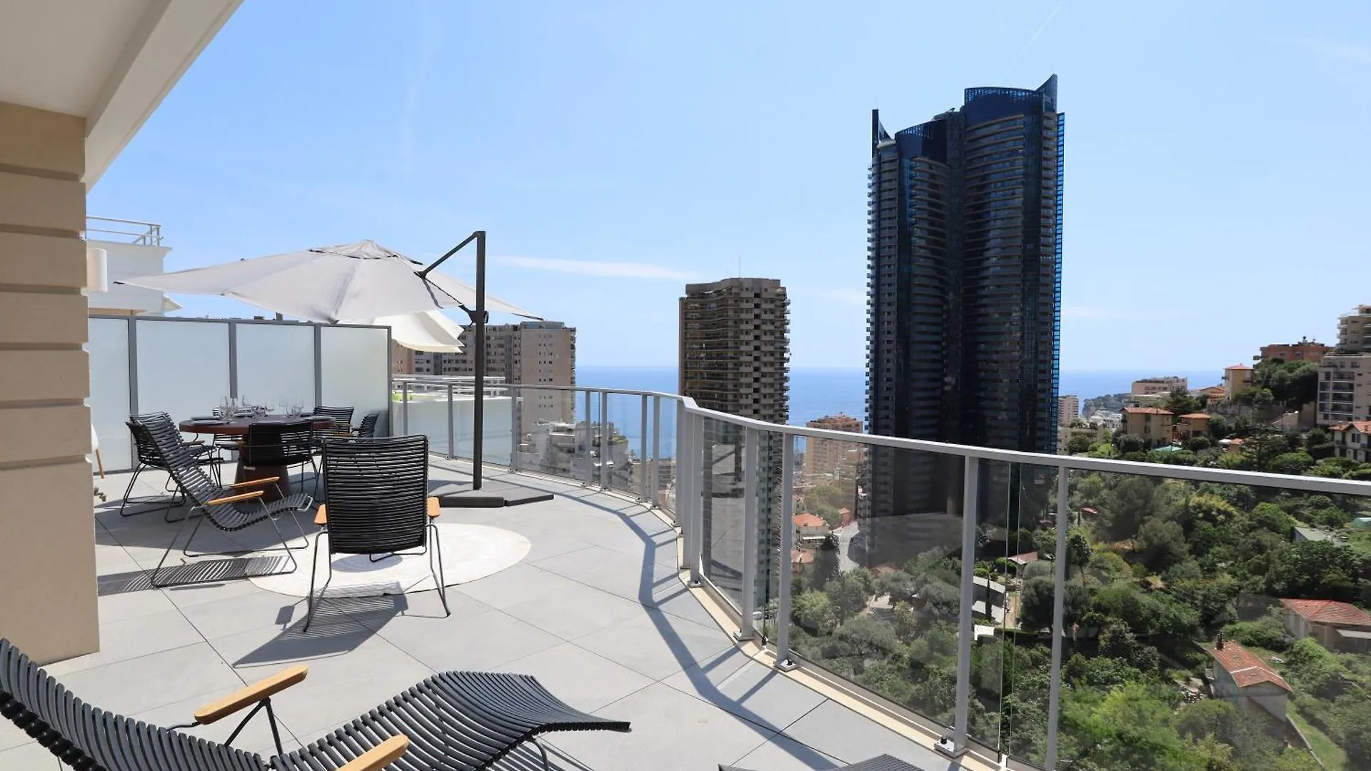 Sun Paradise Seaview&Terrace Parking&Pool Beausoleil Appartamento