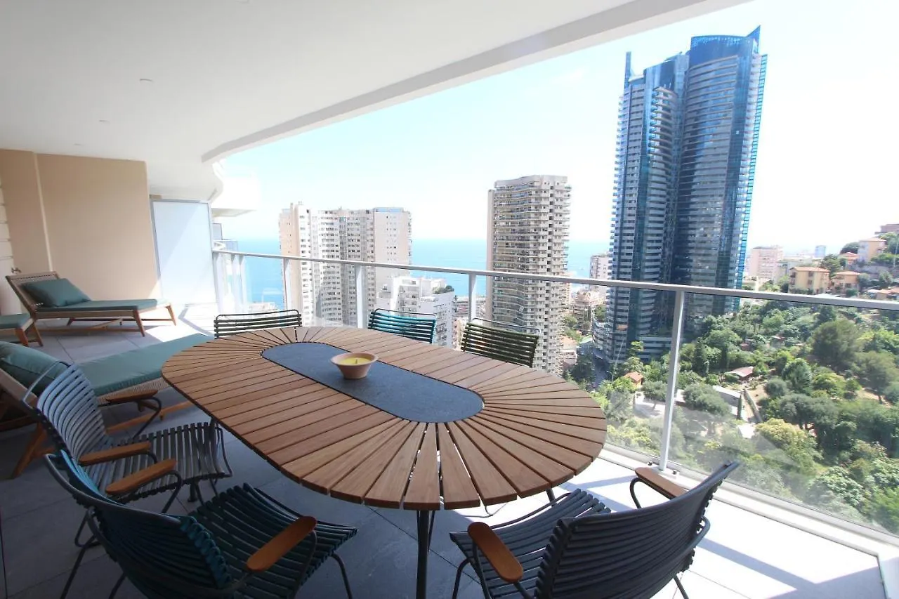 Daire Sun Paradise Seaview&Terrace Parking&Pool Beausoleil